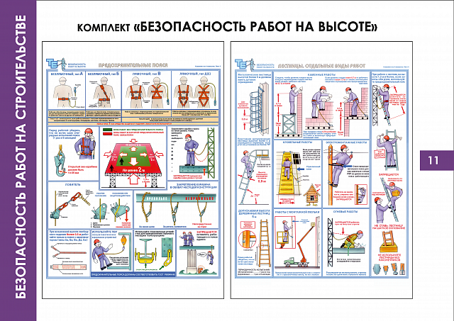 Плакаты по Безопасности работ на строительстве