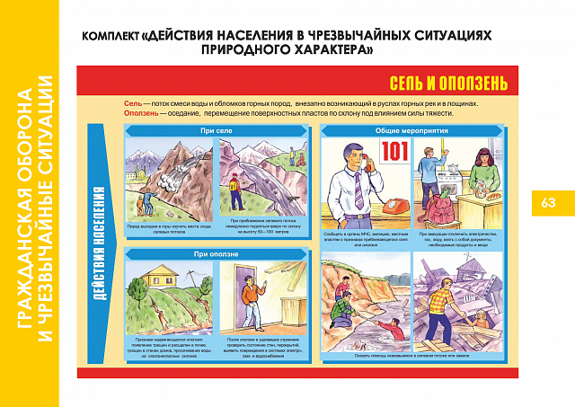 Плакаты по Гражданской обороне и чрезвычайным ситуациям
