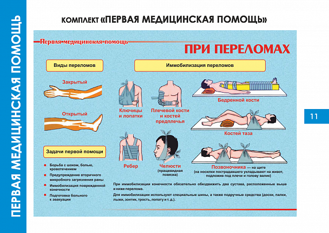 Плакаты по Первой медицинской помощи