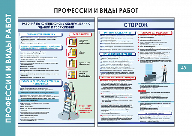Плакаты по  Профессиям и видам работ