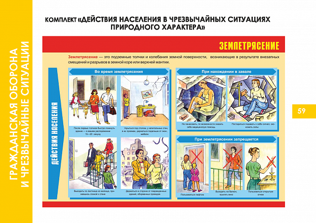 Плакаты по Гражданской обороне и чрезвычайным ситуациям