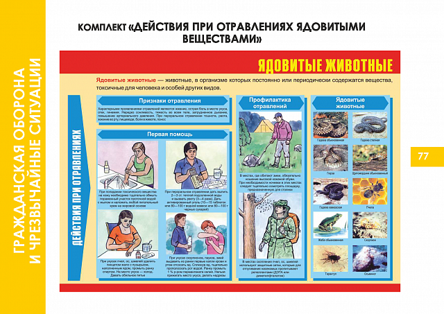 Плакаты по Гражданской обороне и чрезвычайным ситуациям